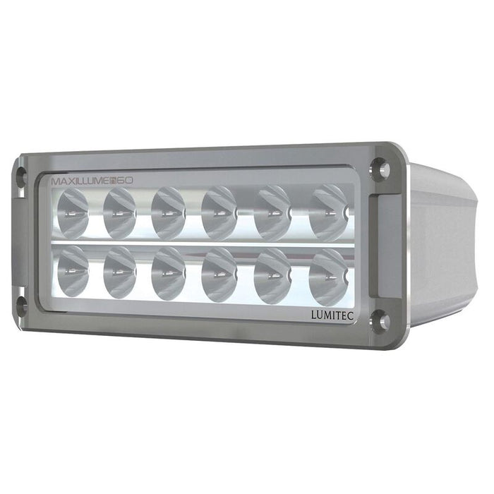 Lumitec Maxillume h60 Flush Mount LED Floodlight, White Housing