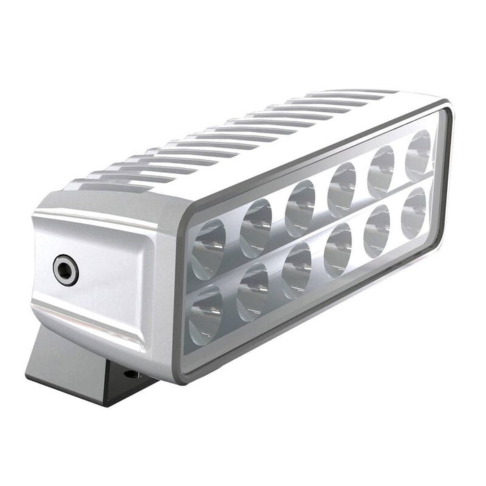 Lumitec Maxillume h60 Trunnion Mount LED Floodlight, White Housing, White Dimming