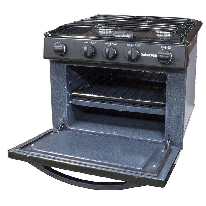 Suburban Gas Range 17 inch Black, 3106A