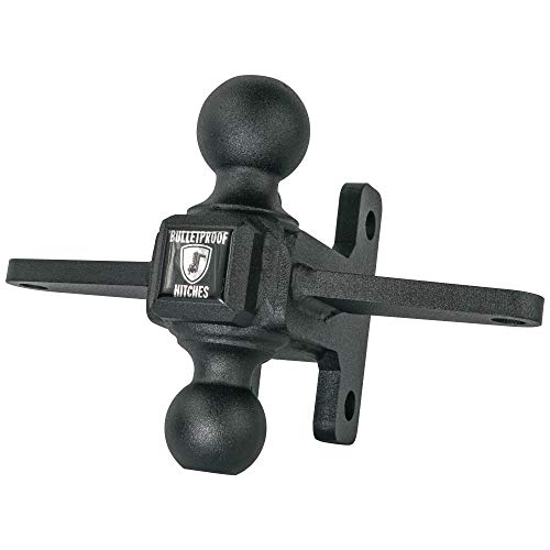 BulletProof Hitches Extreme Duty Sway Control Ball Mount Combinaion with 2" and 2-5/16" Solid Steel (Rated to 36,000 lbs)