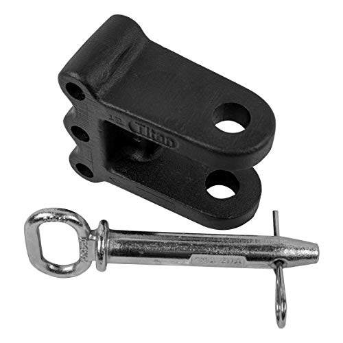 BulletProof Hitches 2-Tang Clevis with 1" Pin for Towing with Drawbar Systems, Pintle Systems, Farm Equipment (Rated 20,000 lbs)