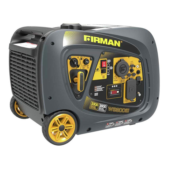 Firman W03082 3300/3000 Watt Electric Start Gas Portable Generator cETL and CARB Certified, Black