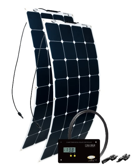 Go Power GP-Flex-100 100 Watt Solar Kit w. 30A Digital Controller