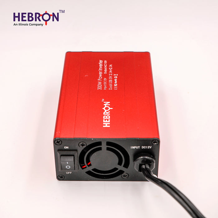 Hebron 300W Car Power Inverter - Portable 12V DC to 110V AC Charger